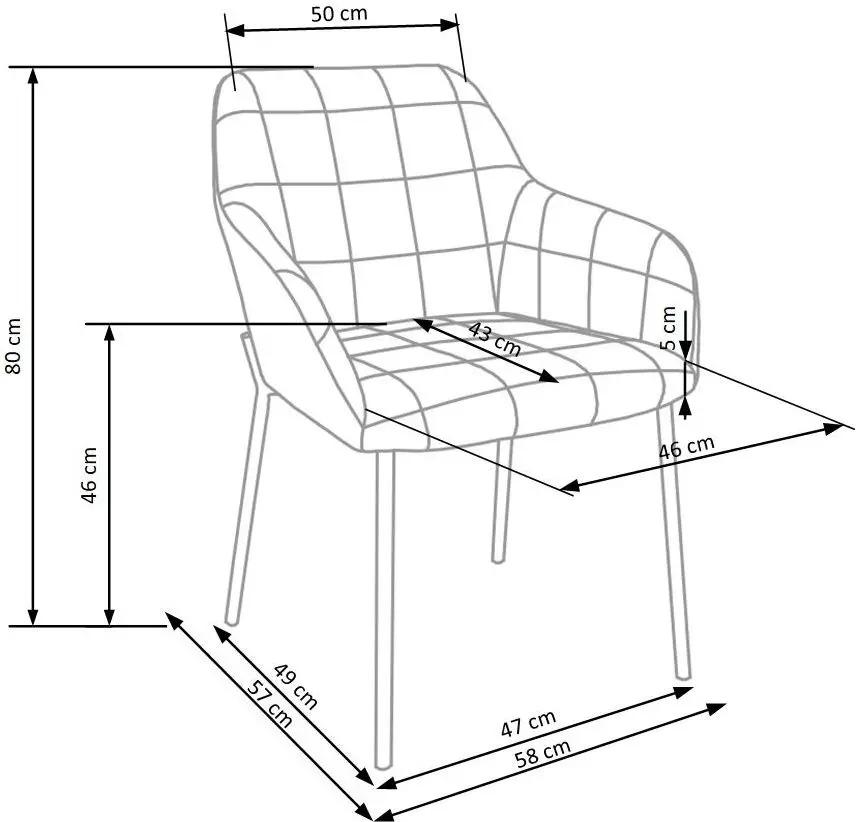 Scaun Halmar K305 (Black/Green Dark)