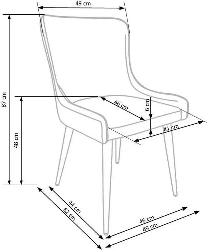 Scaun Halmar K333 (Black/Gray Light/Gray Dark)