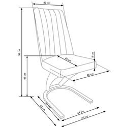 Scaun Halmar K338 (Brown) Thumb