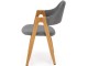 Scaun Halmar K344 (Gray/Honey Oak)