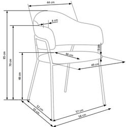 Стул Halmar K359 (Gray) Thumb