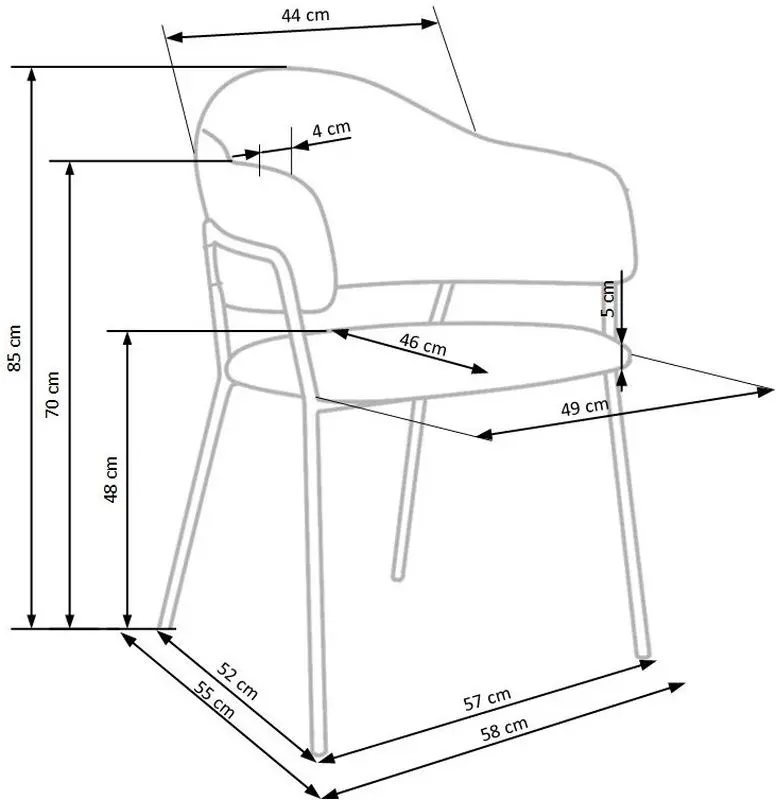 Стул Halmar K359 (Gray) - 12