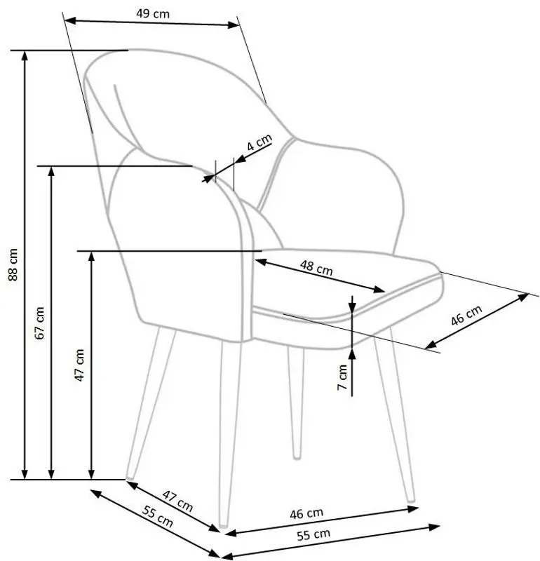 Стул Halmar K364 (Gray) - 10