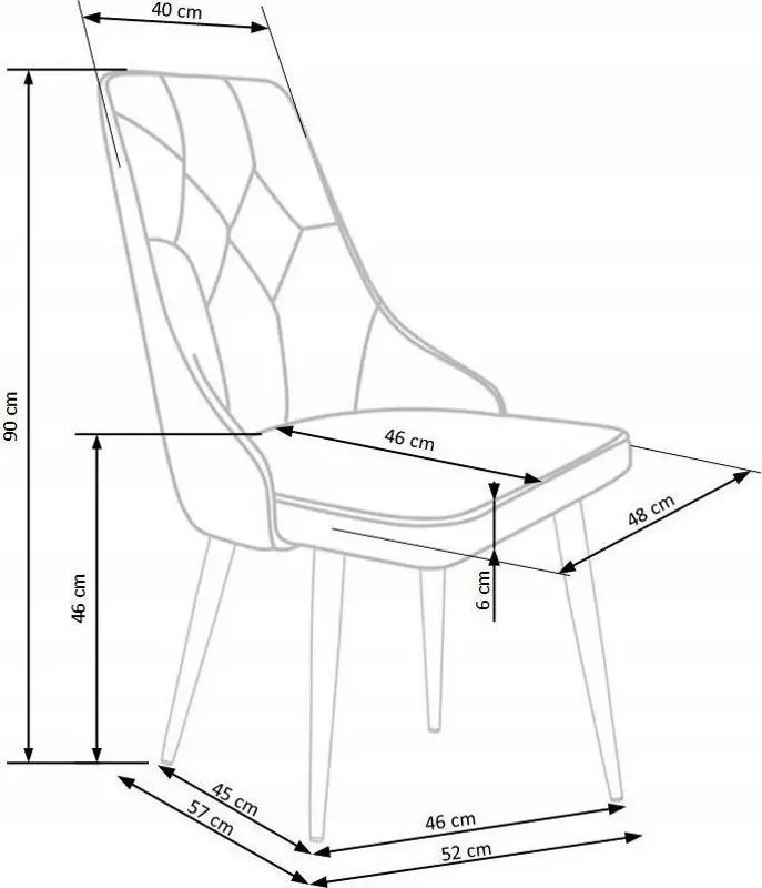 Scaun Halmar K365 (Dark Blue/Black)