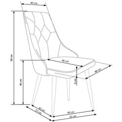 Scaun Halmar K365 (Gray) Thumb