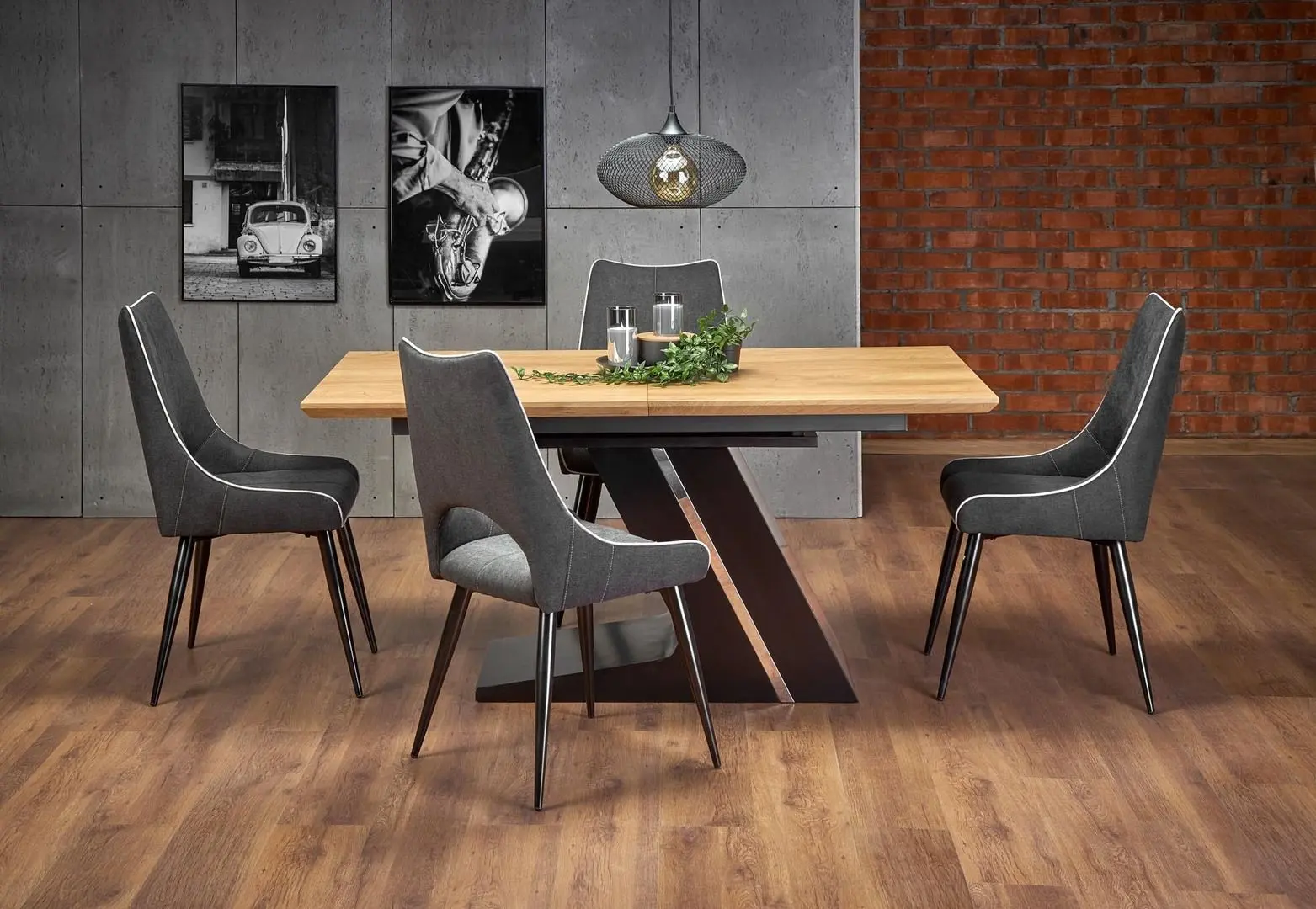 Scaun Halmar K369 (Gray Dark/Black) - 10