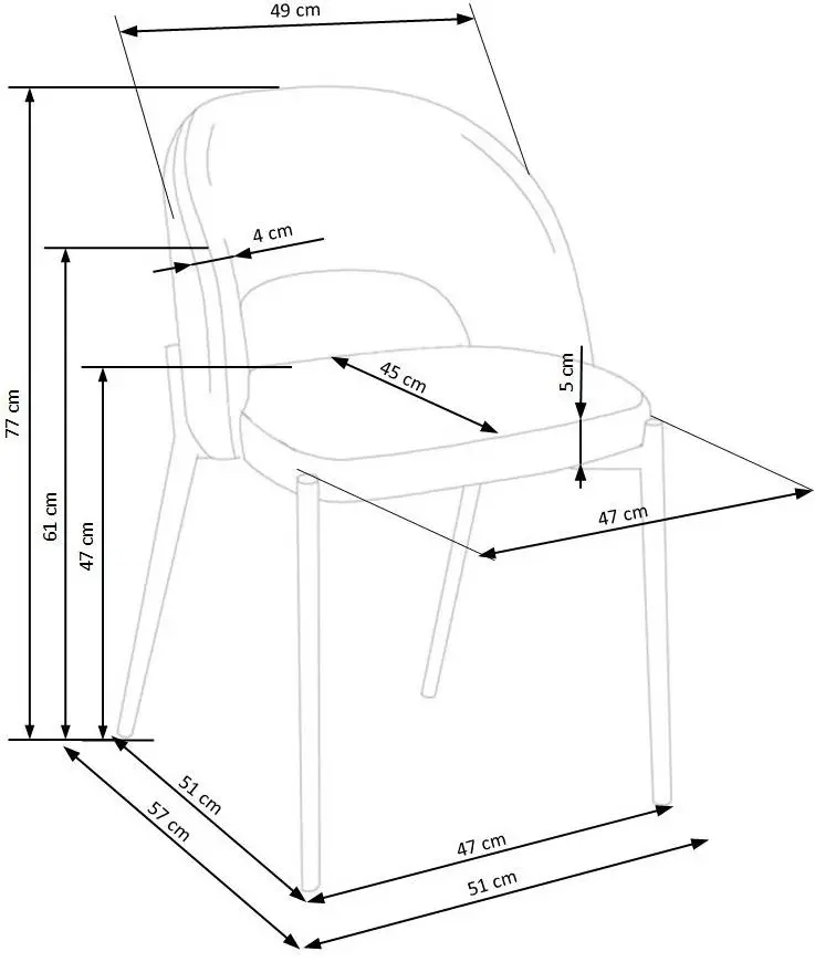 Scaun Halmar K373 (Gray)