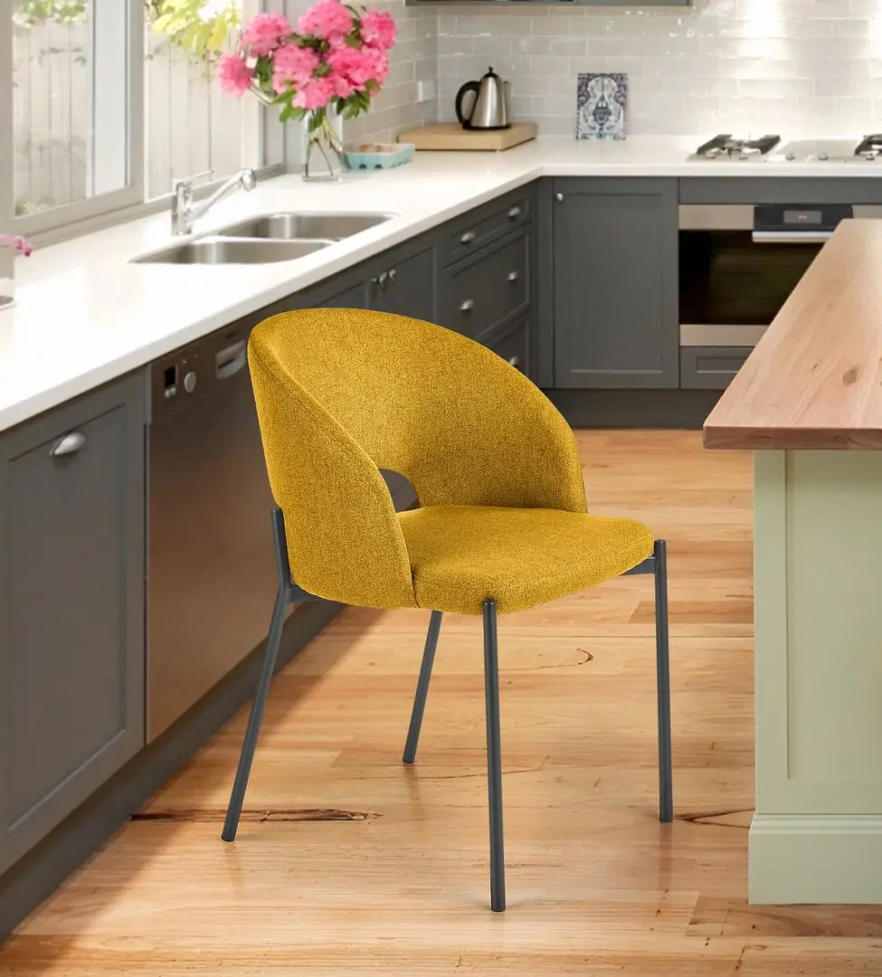 Scaun Halmar K373 (Mustard/Black)