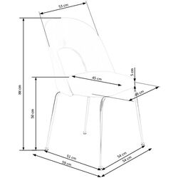 Scaun Halmar K385 (Light Pink) Thumb