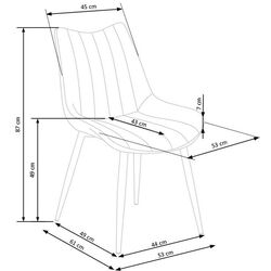 Стул Halmar K388 (Gray) Thumb