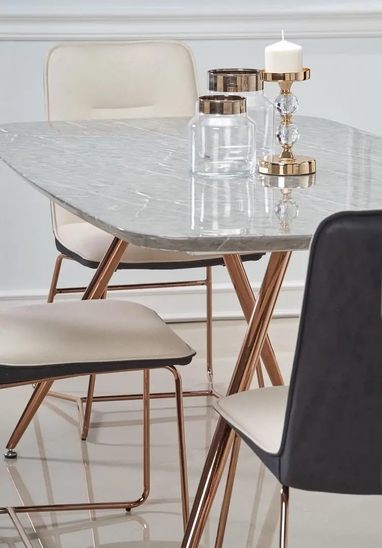 Стул Halmar K390 (Cream/Dark Gray/Rose Gold)