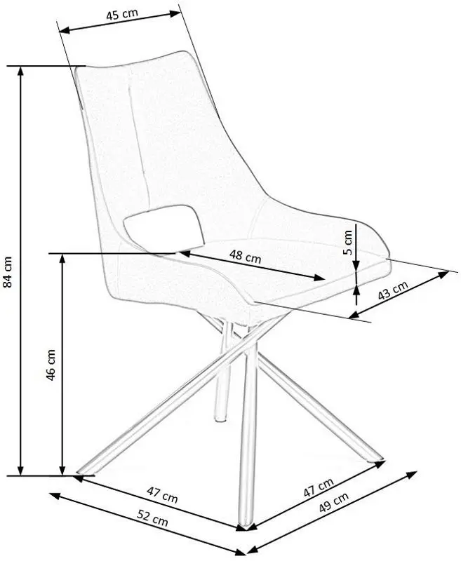 Scaun Halmar K409 (Gray)