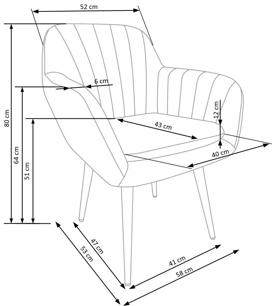 Стул Halmar K429 (Dark Blue/Black) - 2