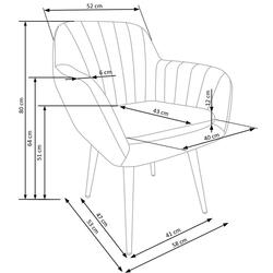 Scaun Halmar K429 (Gray/Black) Thumb