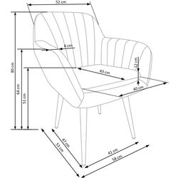Scaun Halmar K429 (Green Dark) Thumb
