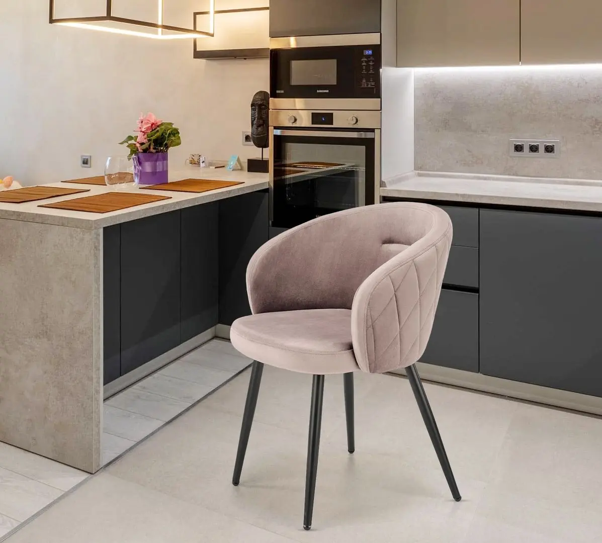 Scaun Halmar K430 (Beige/Black)