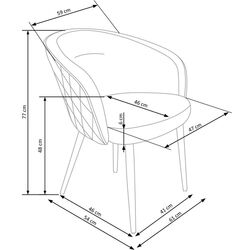 Scaun Halmar K430 (Black) Thumb