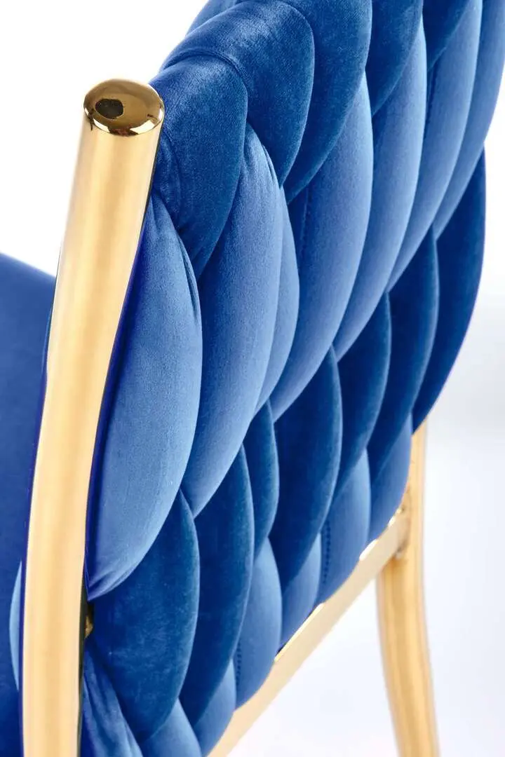Стул Halmar K436 (Dark Blue/Gold) - 8