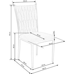 Scaun Halmar K436 (Green Dark/Gold) Thumb