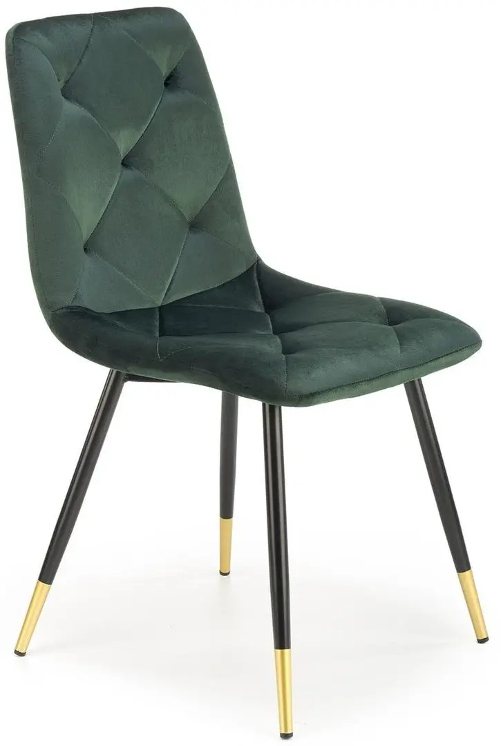 Scaun Halmar K438 (Dark Green/Black/Gold)