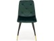 Scaun Halmar K438 (Dark Green/Black/Gold)