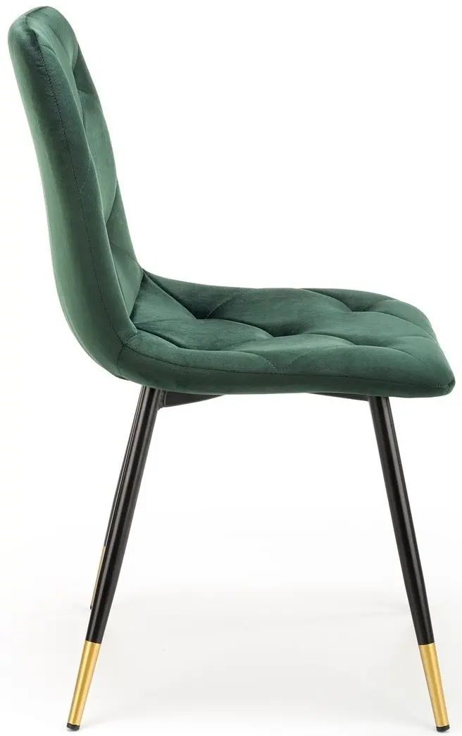 Scaun Halmar K438 (Dark Green/Black/Gold)