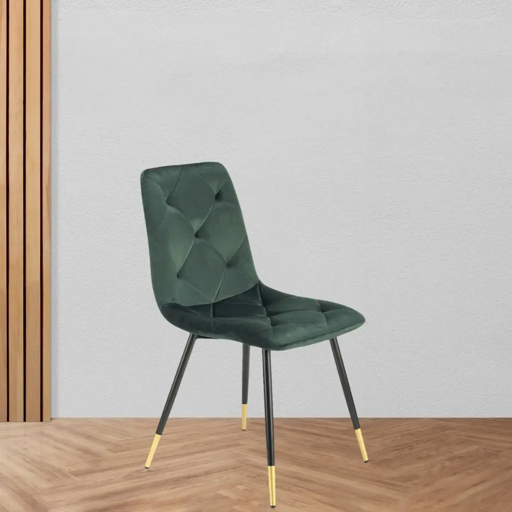 Scaun Halmar K438 (Dark Green/Black/Gold)