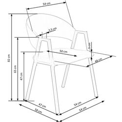 Scaun Halmar K473 (Gray/Black) Thumb