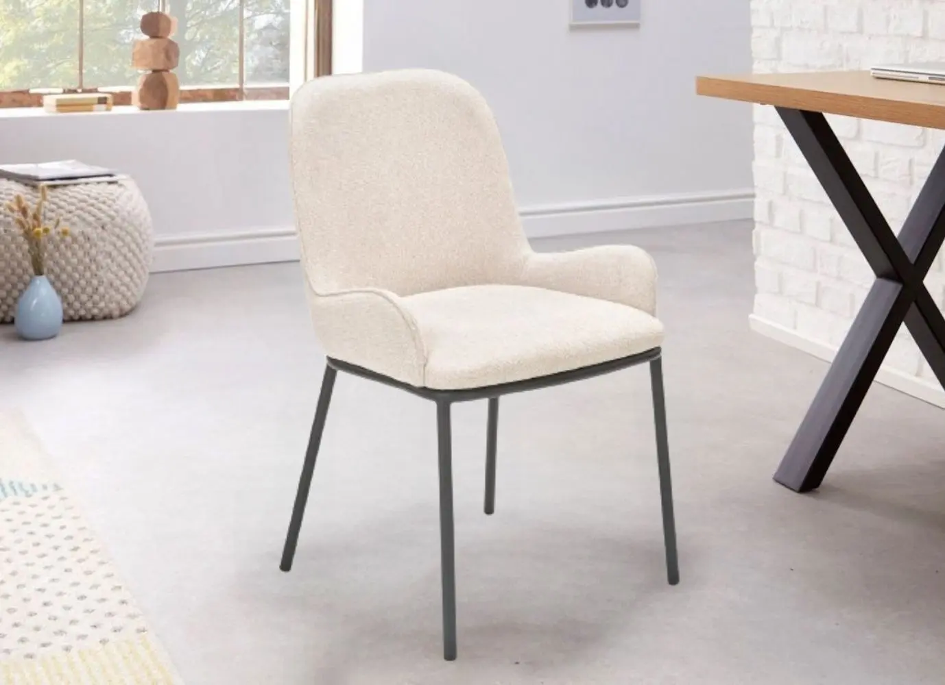 Scaun Halmar K481 (Beige/Black)