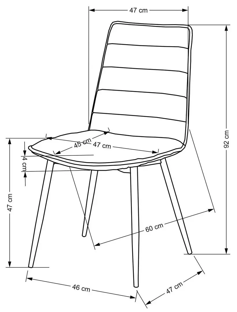 Scaun Halmar K493 (Mustard/Black)