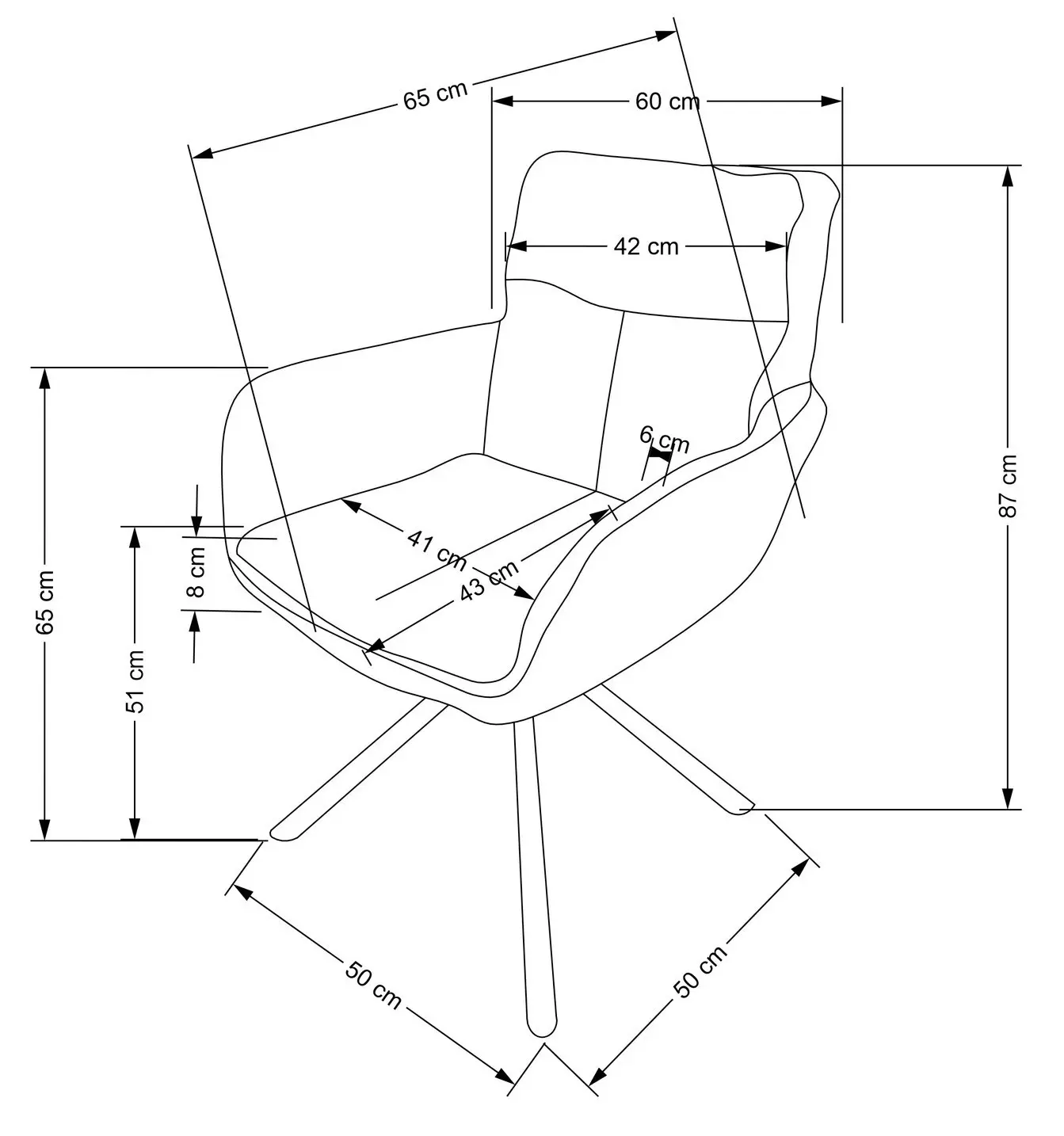 Scaun Halmar K495 (Olive/Black)