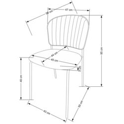 Scaun Halmar K499 (Beige/Gold) Thumb