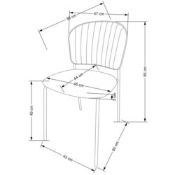 Scaun Halmar K499 (Black/Gold) Thumb