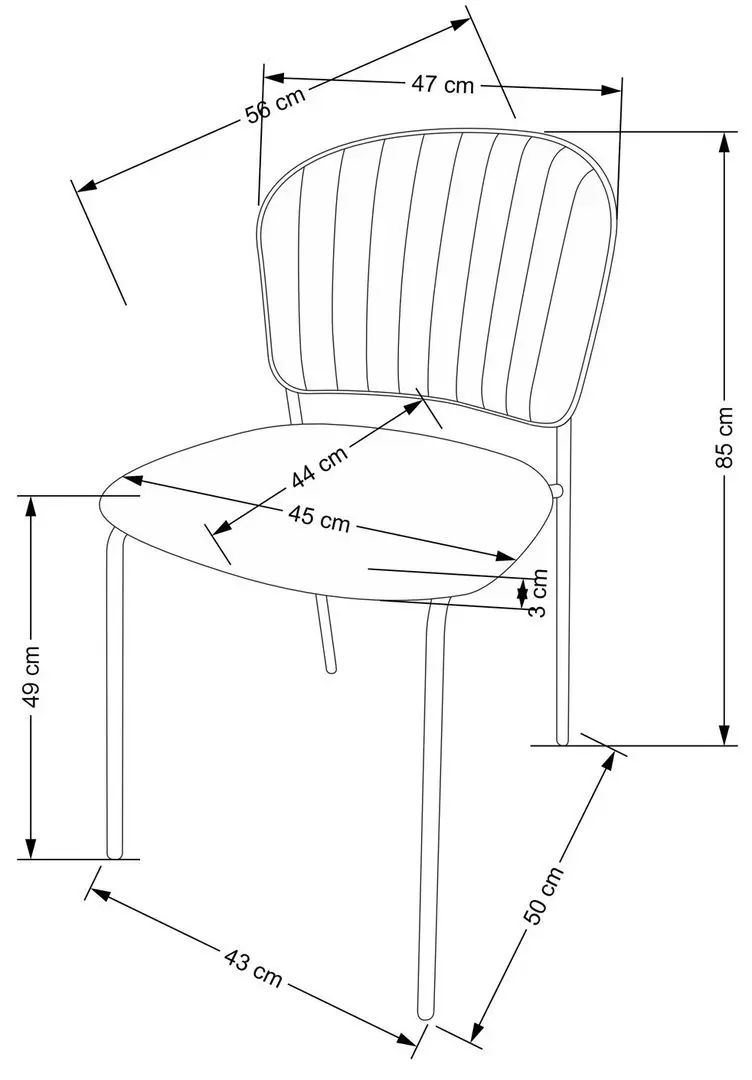Scaun Halmar K499 (Pink/Gold)