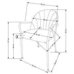 Scaun Halmar K500 (Beige/Black/Gold) Thumb
