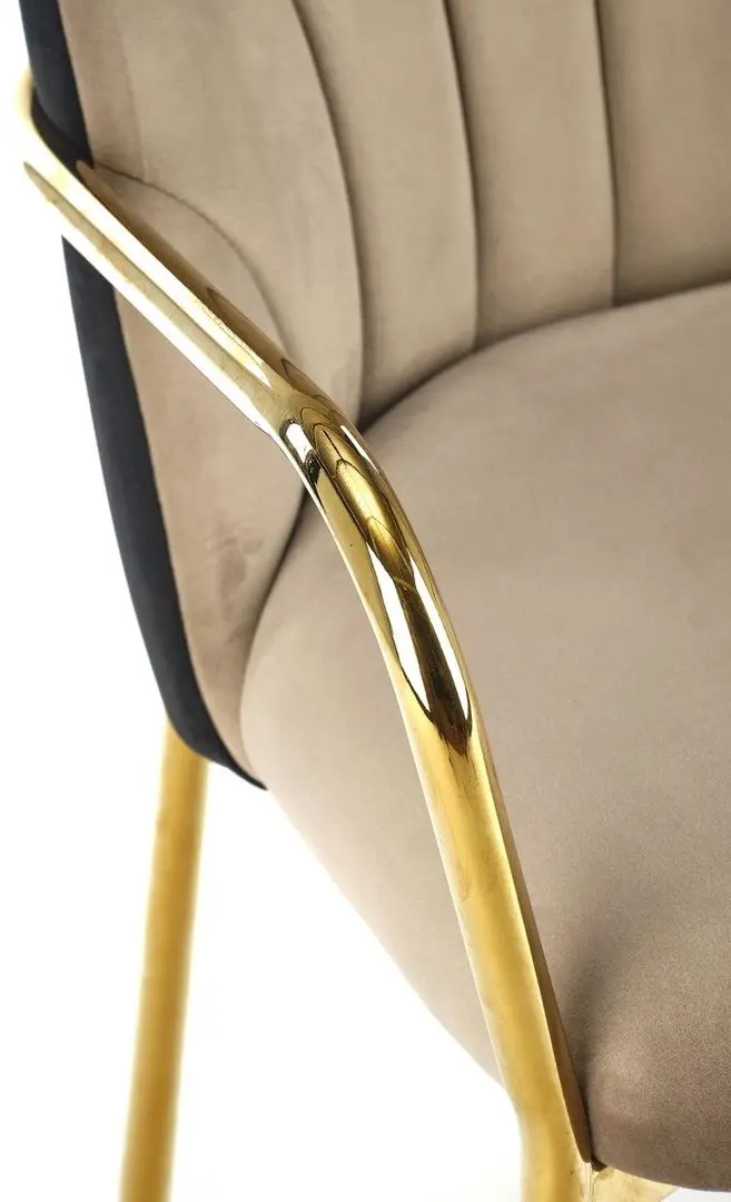 Scaun Halmar K500 (Beige/Black/Gold)