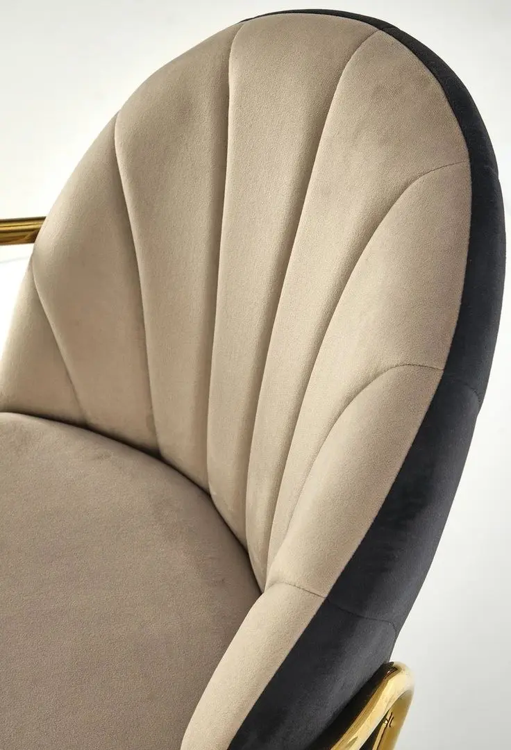 Scaun Halmar K500 (Beige/Black/Gold)