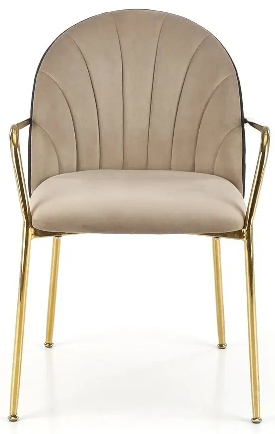 Scaun Halmar K500 (Beige/Black/Gold)