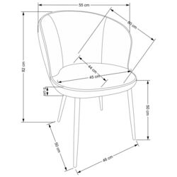 Scaun Halmar K506 (Black/Multicolor) Thumb