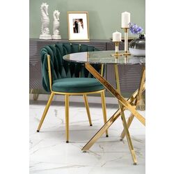 Scaun Halmar K517 (Dark Green/Gold) Thumb