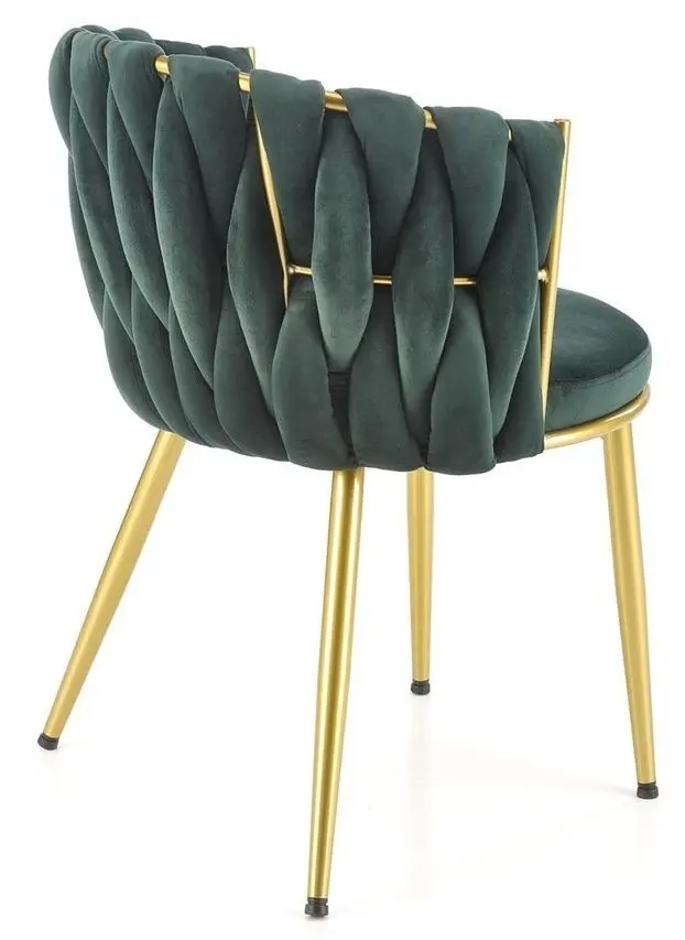 Scaun Halmar K517 (Dark Green/Gold)