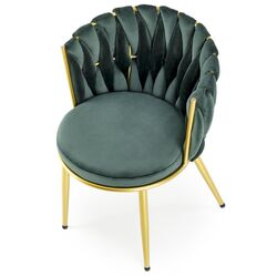 Scaun Halmar K517 (Dark Green/Gold) Thumb