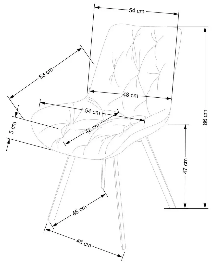 Scaun Halmar K519 (Gray/Black)
