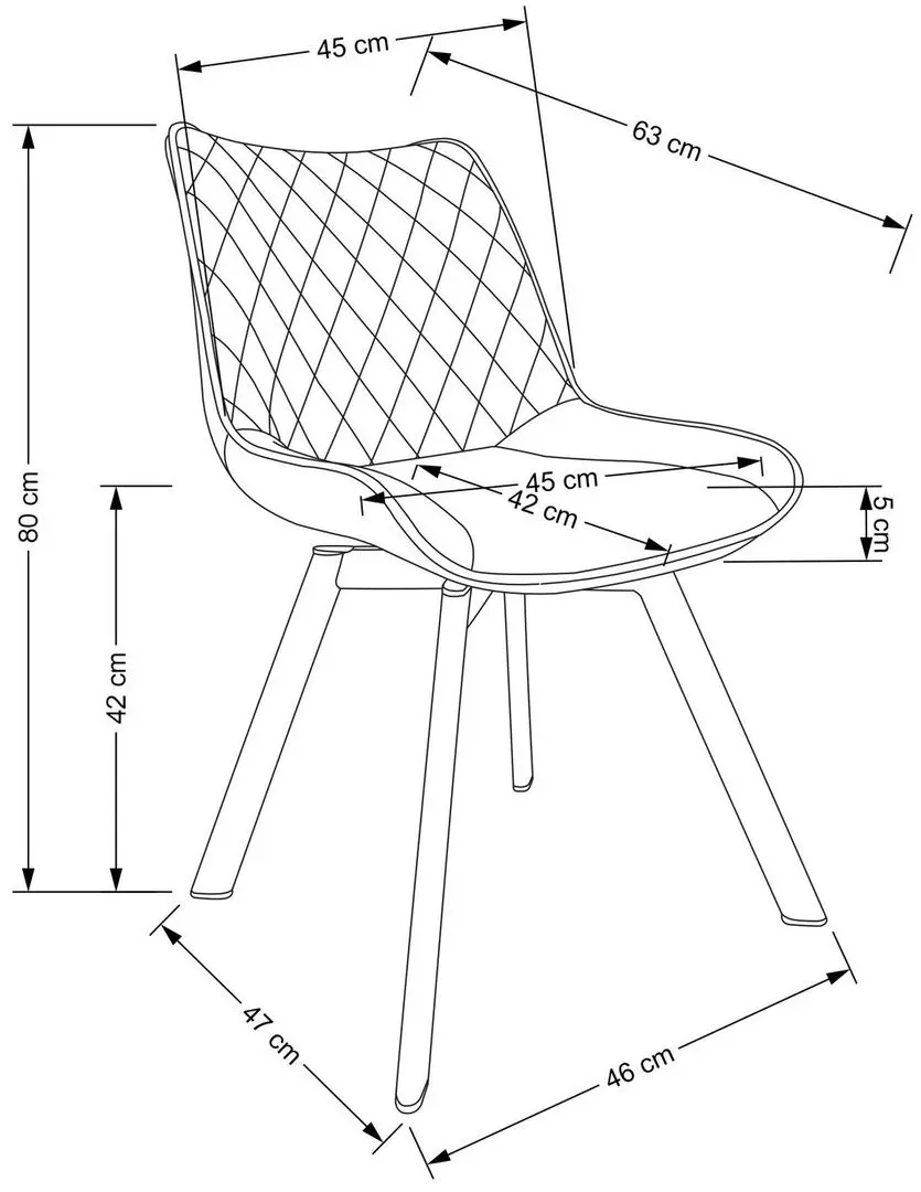 Стул Halmar K520 (Cinnamon/Black)