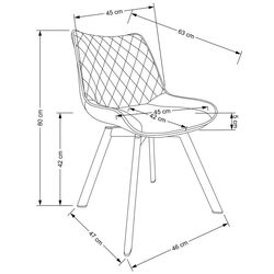 Scaun Halmar K520 (Dark Blue/Black) Thumb