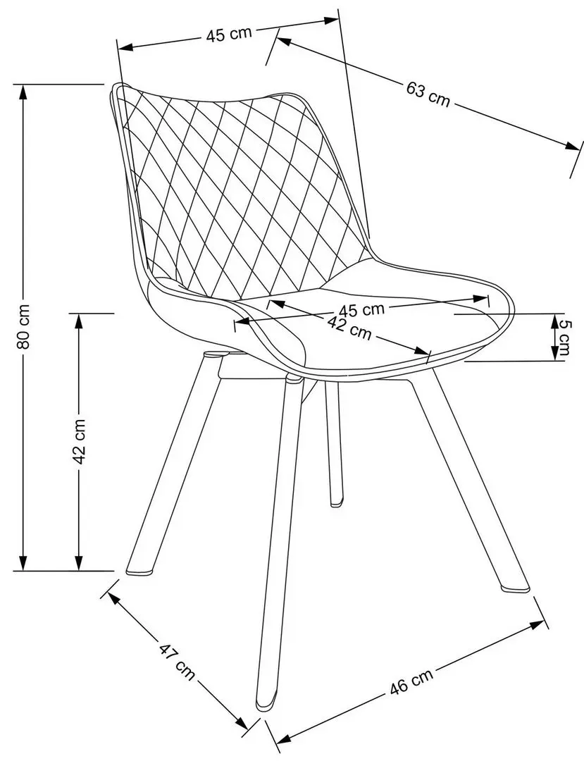 Scaun Halmar K520 (Dark Blue/Black)