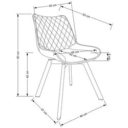 Стул Halmar K520 (Dark Green/Black) Thumb