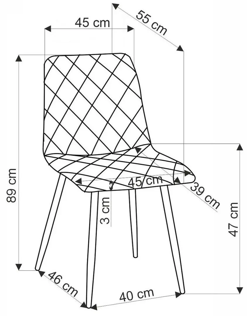 Scaun Halmar K525 (Mustard/Black)