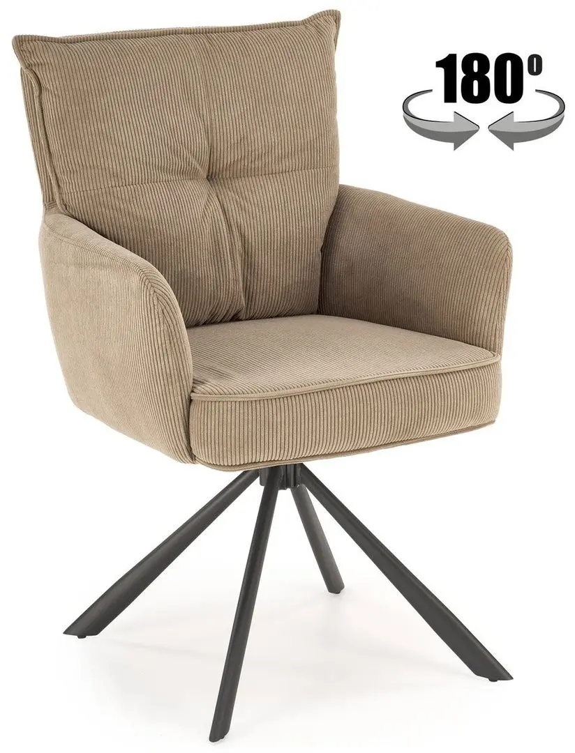 Scaun Halmar K528 (Cappuccino/Black)