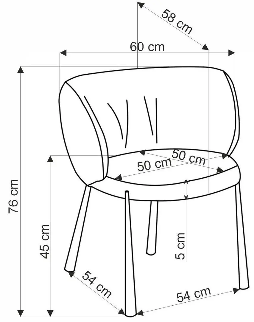 Scaun Halmar K531 (Beige/Black)